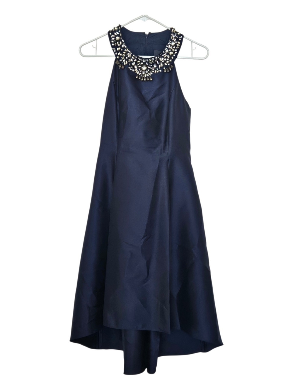 Adrianna Papell NavyJewel-Neck Dress Sz 6